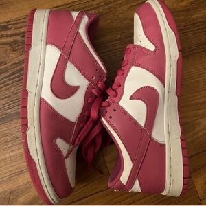 Nike Women's Pink and White Sneakers